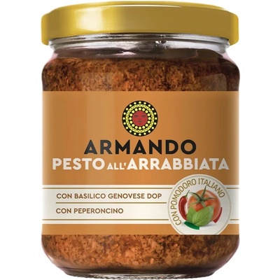 Песто rosso all'arrbbiata 180 гр, armando (arm8005709208636)