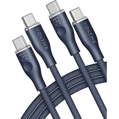 Voltme C2062 Powerlink Rugg Series USB-C/USB-C, CTC 5A/100W, 1,8m, modrý
