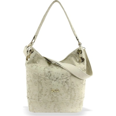 Zellia dámska kabelka cez rameno ZLB401 béžová bočný popruh 33 x 27 x 12 cm