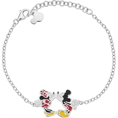 Disney strieborný náramok Mickey and Minnie Mouse BS00044SL-55.CS