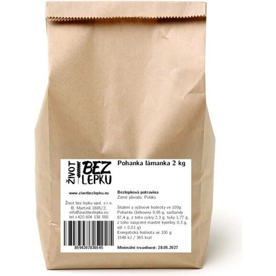 Život bez lepku Pohanka lámanka 2 kg