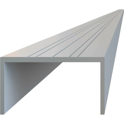 U profil 50x22x6000 mm, materiál EN AW-6060 T66, přírodní hliník bez povrchové úpravy, cena za KUS