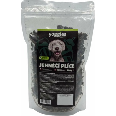 Yoggies Sušené pamlsky jehněčí plíce kostičky 250 g