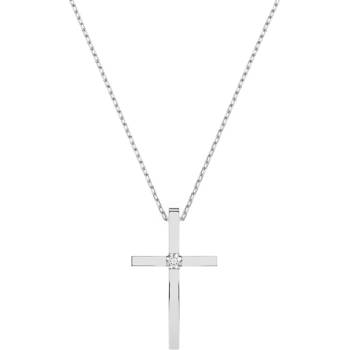 Cara Diamanti Дамско колие от бяло злато с диамант Cara Diamanti K104-10031W (K104-10031W)