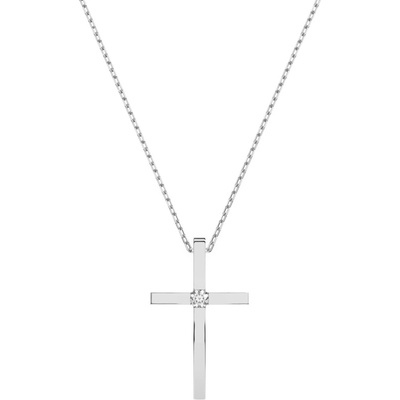 Cara Diamanti Дамско колие от бяло злато с диамант Cara Diamanti K104-10031W (K104-10031W)