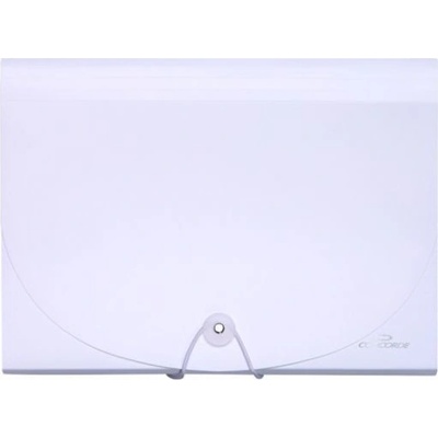 CONCORDE Desky na dokumenty s gumou A4, 7 kapes, bílá