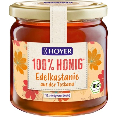 HOYER Bio kaštanový med 500 g