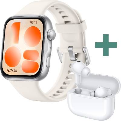 КОМБИНАЦИЯ С ПОДАРЪК Huawei Watch Fit 5 Niki-B19F White + Huawei FreeBuds SE 4 ANC - White (6942103189692_6942103165443)