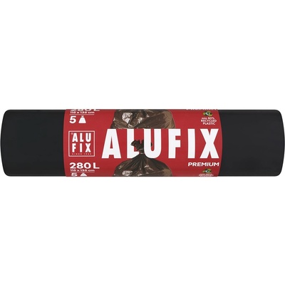 Alufix Торба за боклук alufix 280l 60 микрона черна 5 броя ms280uni (ms280uni)