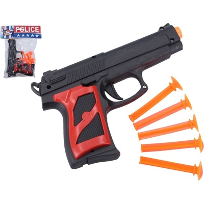Wiky pistole přísavky 5ks plast 16cm v sáčku