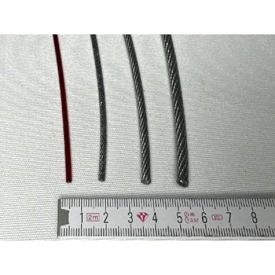 Mikel Ocelové lanko potažené PVC - metráž 4mm | 3012603 – Zboží Dáma