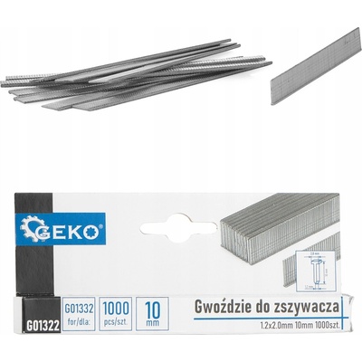 Geko KLINCE DO ZOŠÍVAČKY 1,2 X 2,0MM 10MM 1000 KS