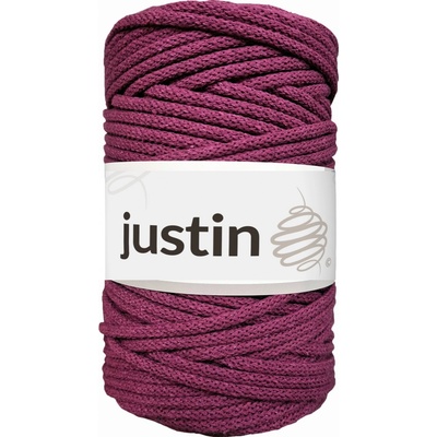 Bavlněné šňůry JUSTIN 5 mm purpurová