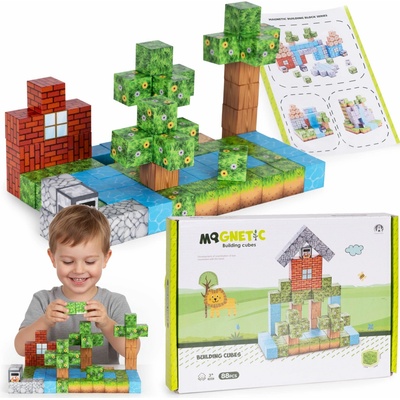 MULTISTORE Magnetické stavebnice 88 ks