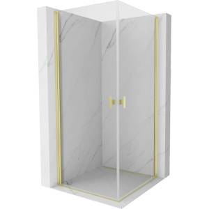Mexen Mist-B Duo обертаема душ кабина 70 x 70 см, прозрачна, злато четкана - 8A2-070-070-55-00 (8A2-070-070-55-00)