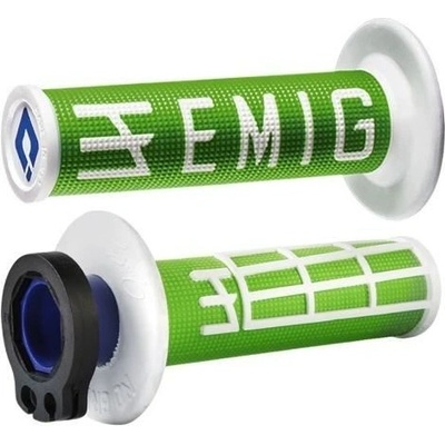 ODI GRIPS MX Lock-on v2 EMIG 4-Stroke Green/White (H34EMNW) H34EMNW