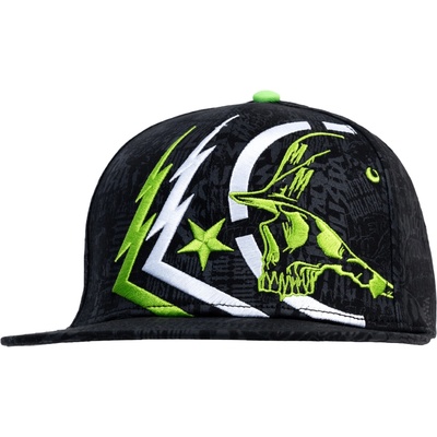 Metal Mulisha Ghost 3 Flex Hat Green Černá