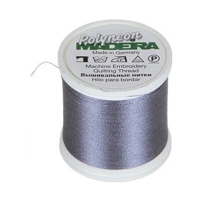 Vyšívací nitě PES Madeira Polyneon (400m) barva 1840 steel