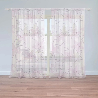 Sablio Záclony Veselé hviezdy: 2ks 150x250cm