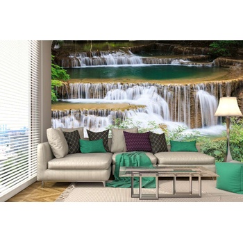 DIMEX ART s. r. o Самозалепваща се флизелинова фототапета водопад тай 375 x 250 см