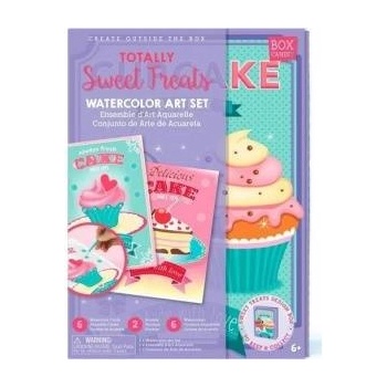 Box Candiy Artistic Set Watercolor Muffins