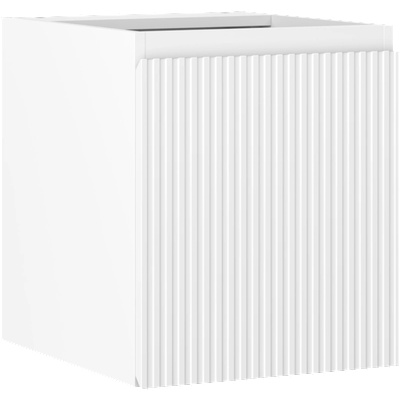 Mexen Rivel шкаф за баня под мивка 40 см, 1 врата, релефен, бял мат - 91A21-04047-1-BF01 (91A21-04047-1-BF01)