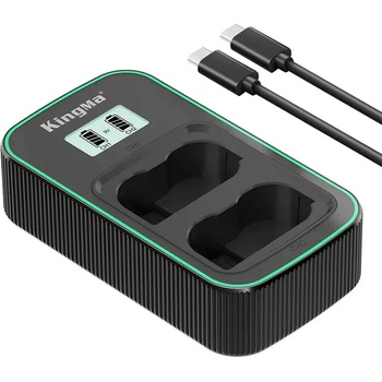 KingMa Двойно зарядно PD3.0 LCD EN-EL15 USB Charger за Nikon Fast Charge