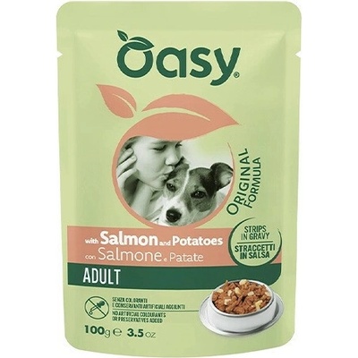 Oasy Strips in Gravy Adult with Salmon and potatoes 100 g