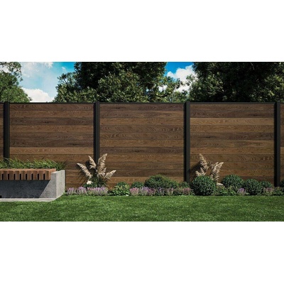KETER Plotový panel KETER FENCE KIT walnut (3x panel)
