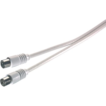 Image 1 of Vivanco Кабел Vivanco - Antenna, Coaxial/Coaxial, 5m, 75dB, бял (19321)