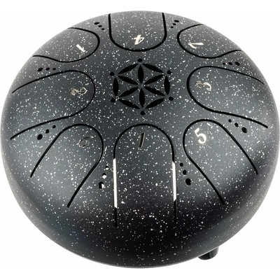 Shamann 5" 8 Notes C5 Major Spackle Black Tongue Drum