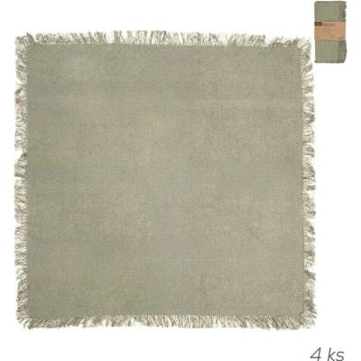 Orion Servírovací ubrousky GREENISH bavlna zelenkavá 4 ks 45x45cm