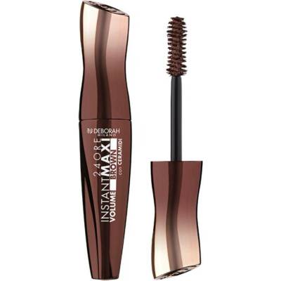 Deborah Milano hnědá řasenka pro maximální objem řas s ceramidy Brown 12 ml