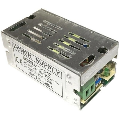 W-Star WSPW15-12-125L - Průmyslový napájecí zdroj 15W/12V 1,25A, zdroj určený pro LED