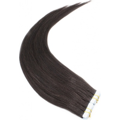 40cm Tape hair pu extension Tape in lidské vlasy remy přírodní černá