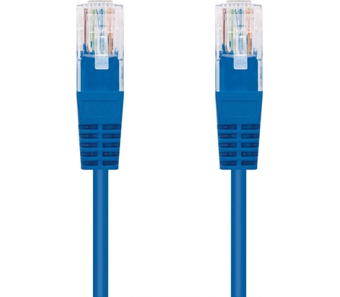 C-TECH CB-PP5-3B patch, Cat5e, UTP, 3m, modrý
