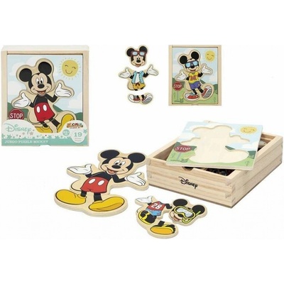 Mikrotrading Mickey Mouse vkládačka obleč Mickeyho 19 ks v krabičce ve fólii