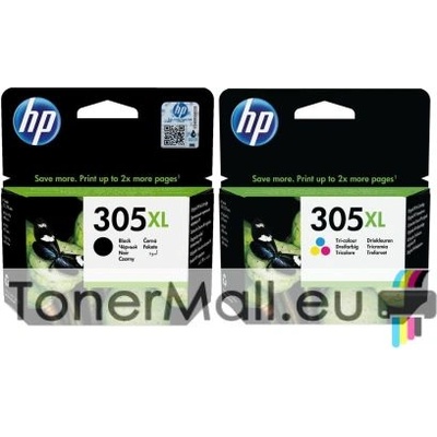 Комплект 2 мастилени касети HP 305XL Black / Tri-Color