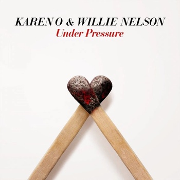 Karen O & Willie Nelson - Under Pressure (RSD Edition) (White & Blue Coloured) (7" Vinyl) (4050538661538)