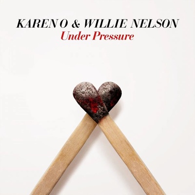 Karen O & Willie Nelson - Under Pressure (RSD Edition) (White & Blue Coloured) (7" Vinyl) (4050538661538)