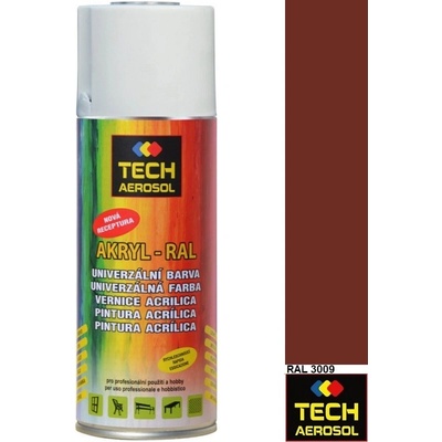 TECH AEROSOL Univerzální akrylová 400 ml červená oxidovaná lesk