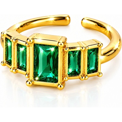Glanzio prsteň Emerald Prestige nastaviteľný 87012