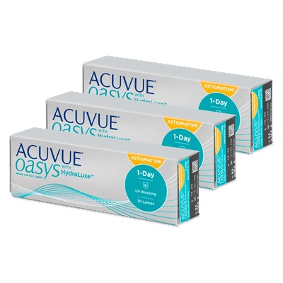Johnson & Johnson Acuvue Oasys 1-Day with HydraLuxe for Astigmatism (90 лещи)