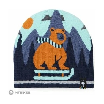 Smartwool Smartwool Kids' Reversible Art Beanie Everyday čepice, Pacific Blue