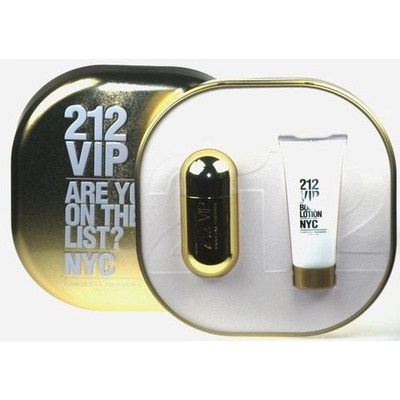 Carolina Herrera 212 VIP Woman EDP 50 ml + telové mlieko 100 ml pre ženy darčeková sada