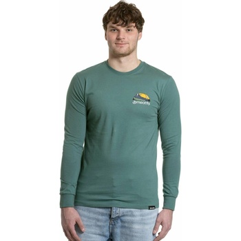 Meatfly мъжка тениска с дълъг ръкав Julien Teal Green Mountains Meatfly | Zelen | МЪЖЕ | S