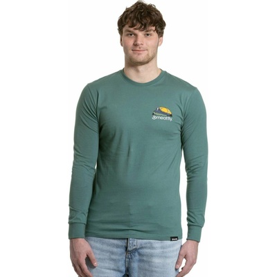 Meatfly мъжка тениска с дълъг ръкав Julien Teal Green Mountains Meatfly | Zelen | МЪЖЕ | S