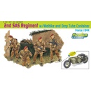 Model Kit figurky 6586 2nd SAS REGIMENT W/WELBIKE AND DROP TUBE CONTAINER FRANCE 1944 1:35