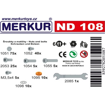 Merkur ND 108 šróby a matky