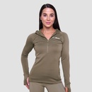 GymBeam Women‘s Pulse 1/2 Zip Running Sweatshirt Vetiver